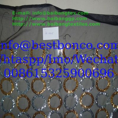 MESH SEQUIN EMBROIDERY FABRIC