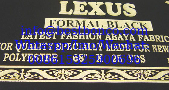 Tejido negro de Abaya