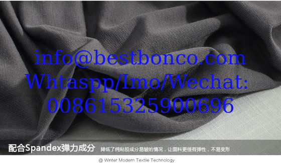 100% Spun Rayon Single jersey de tela con tacto suave pieza de algodón teñida