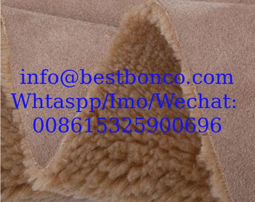 Suede compuesto de cachemira tela Terry compuesto de resistencia buena imitación de cuero de moda de algodón de calzado de chaqueta de tela
