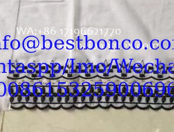 África Emma Arabia sudanesa Bufanda Turbante bordado color blanco jacquard bordado caliente