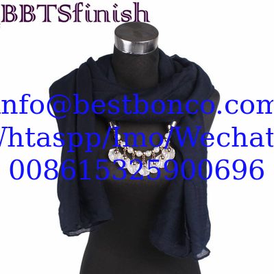 Spun Polyester Voile Super High Twisted --- BBTSfinish Brand scarf and fabric supplying