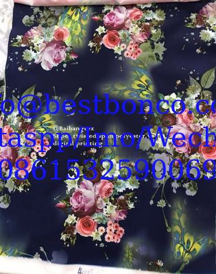 Digital spun polyester voile super twisted 2s/2z 1900t printing highest quality