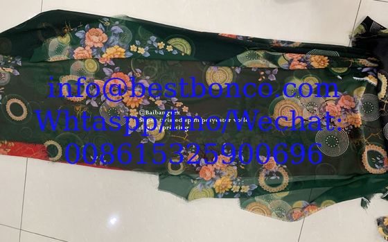 Digital spun polyester voile super twisted 2s/2z 1900t printing highest quality