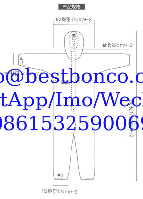 Spot wholesale isolation clothing Siamese hooded isolation clothing Non-medical epidemic isolation clothing Dust-free wo