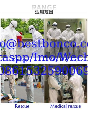 Spot wholesale isolation clothing Siamese hooded isolation clothing Non-medical epidemic isolation clothing Dust-free wo