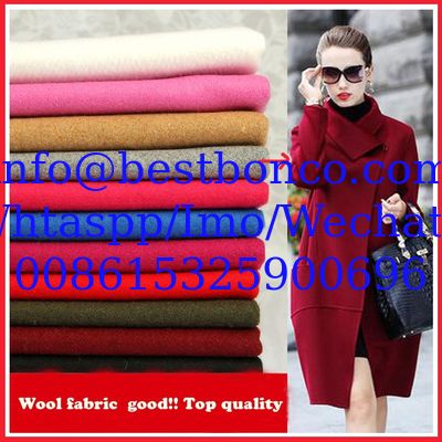 Tejido de lana de buena calidad Tejido de lana de cachemira abrigo Tejido de lana para coser invierno/otoño abrigo y chaqueta de hombre/mujer