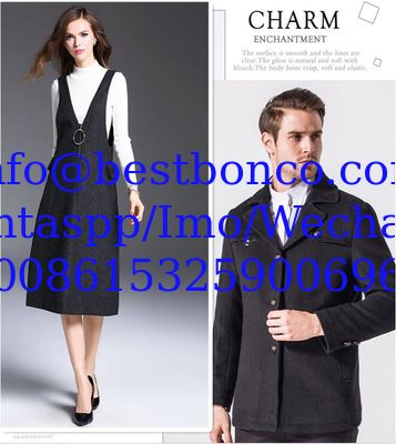 Tejido de lana de buena calidad Tejido de lana de cachemira abrigo Tejido de lana para coser invierno/otoño abrigo y chaqueta de hombre/mujer
