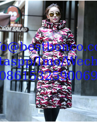 Moda Invierno chaqueta de algodón con almohadilla Mujeres de impresión gruesa chaqueta femenina Parka Invierno cálido chaquetas largas chaquetas de mujeres