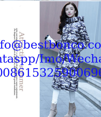 Moda Invierno chaqueta de algodón con almohadilla Mujeres de impresión gruesa chaqueta femenina Parka Invierno cálido chaquetas largas chaquetas de mujeres
