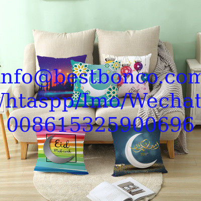 2020 Muslim Halal Ramadan Eid Mubarak Home Decoration Supplies Pillow Sleeve Custom without Pillow