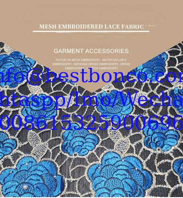 Factory direct sales new mesh lace embroidery lace fabric