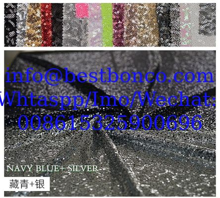 Spot 3mm banquet evening dress performance stage clothing gradient two-color beads two-color stitching sequin embroidery