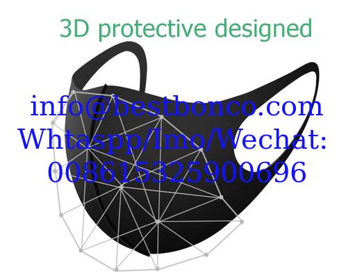 Fabricación de máscaras para estrellas, máscaras de seda de hielo de esponja de algodón espacial, anti niebla, antipolvo, tridimensionales, transpirables, antigoteo