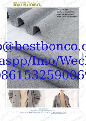 Wool Poly coat fabric for winter warm
