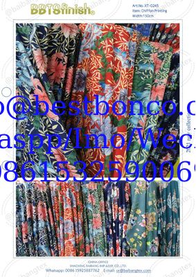 chiffon printing fabric fashion design cheap price