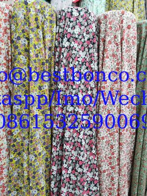 Impresión de tela de chiffon diseño de moda precio barato