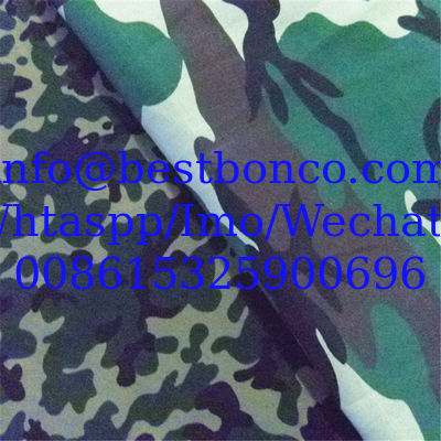 Tejidos para camuflaje militar de algodón resistentes al desgaste, al agua y al desgarro