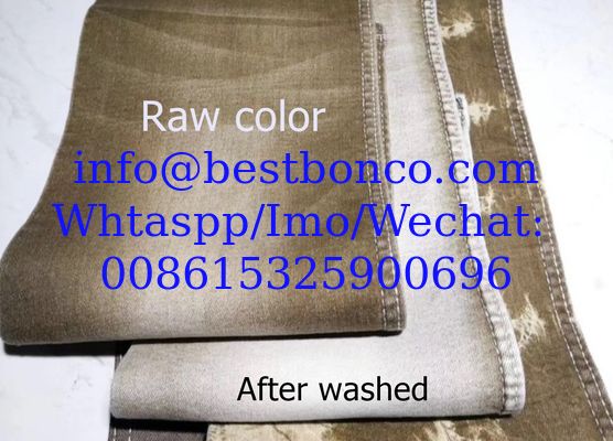 Colorful denim fabric Tencel cotton 9OZ color wash-free denim