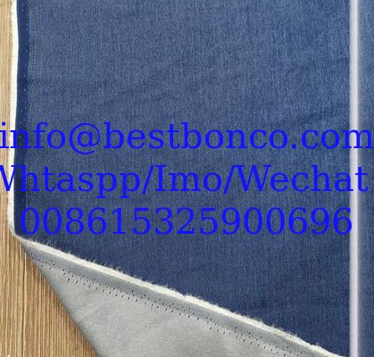 Denim de color directo de fábrica, no lavable, prendas infantiles de primavera y verano, tejido femenino no elástico, tencel similar al denim