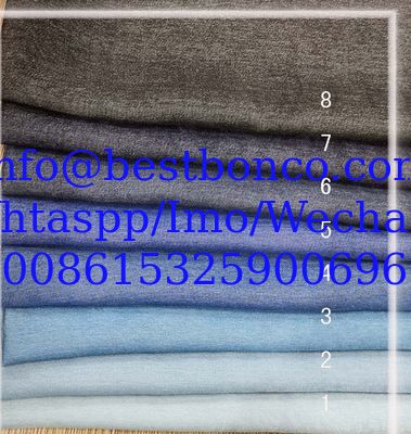 Denim de color directo de fábrica, no lavable, prendas infantiles de primavera y verano, tejido femenino no elástico, tencel similar al denim