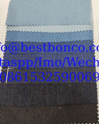Denim de color directo de fábrica, no lavable, prendas infantiles de primavera y verano, tejido femenino no elástico, tencel similar al denim