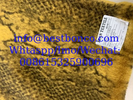 Velboa Impresión de tejido de acabado suave con diseño de cebra de alta calidad, diseño de serpiente, cualquier diseño de moda de la mejor calidad super