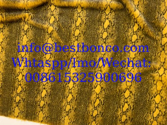 Velboa Printing fabric soft finish with high quality zebra design, snake design, any fashion design finest quality super