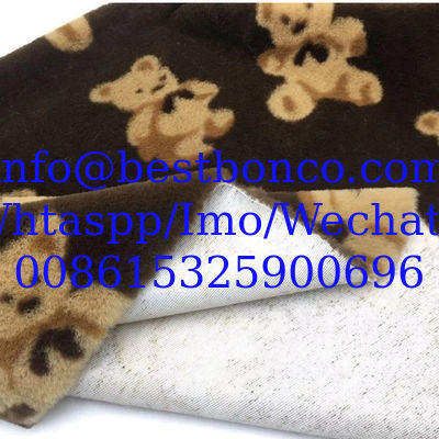 Velboa Impresión de tejido de acabado suave con diseño de cebra de alta calidad, diseño de serpiente, cualquier diseño de moda de la mejor calidad super