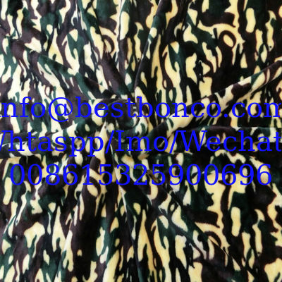 Tejido de lana de sherpa de camuflaje, adecuado para chaquetas de invierno