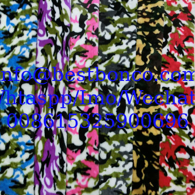 Tejido de lana de sherpa de camuflaje, adecuado para chaquetas de invierno