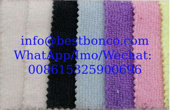 80% polyester 20% nylon strong absorbent towel fabric, warp knitted polyester and nylon double-sided terry clo