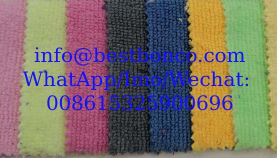 80% polyester 20% nylon strong absorbent towel fabric, warp knitted polyester and nylon double-sided terry clo