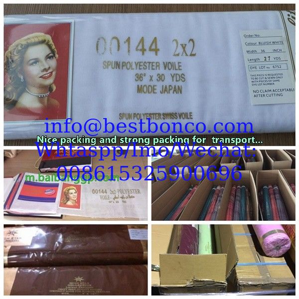 Tejido musulmán de velo blanco azulado, hajib, pañuelo para la cabeza, tejido fabricado por BAIBANG BBTS FINISH de alta calidad, superfabrica.