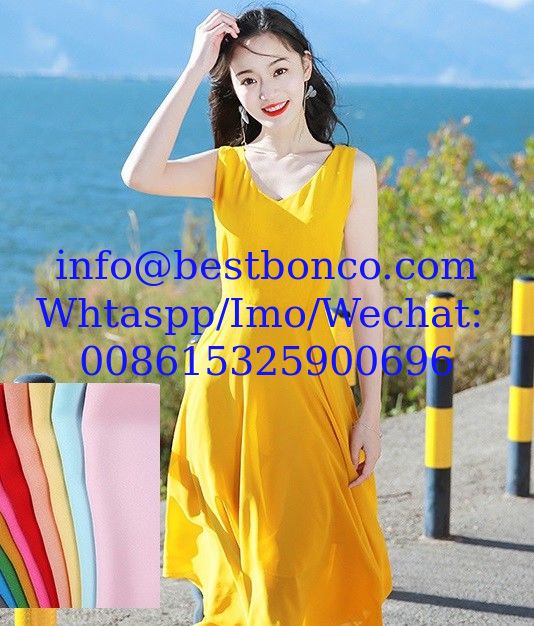 COREA Alta calidad Grado AAA+ micro crepe tela simple teñida de varios colores disponible suministro anual