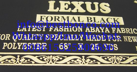 Tejido negro de Abaya