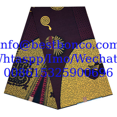 Tejido africano de batik tejido de cera de algodón Ankara África Holanda tejido de cera impresión tejido de cera de ropa africana generación de puntos